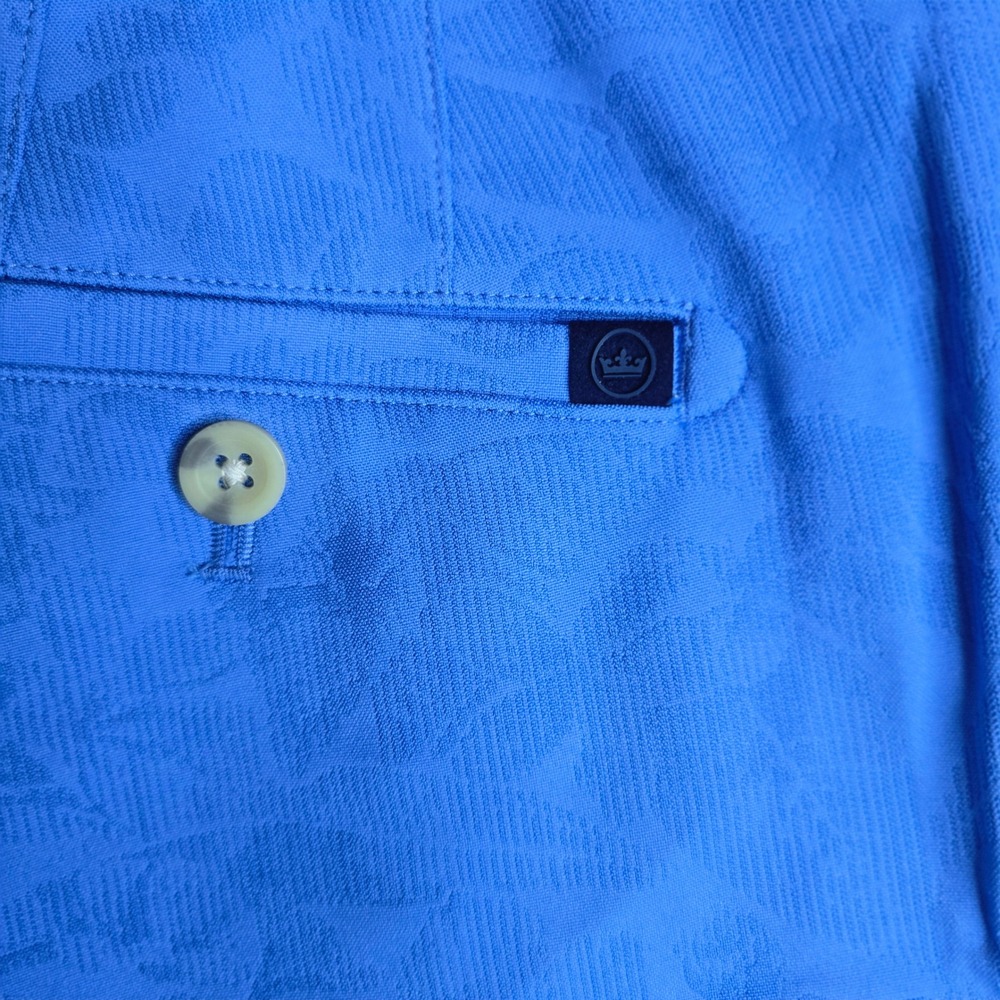 Peter Millar Mens 36 Bonn Blue Floral Jacquard Performance Golf Shorts MS24EB85 - Picture 7 of 8